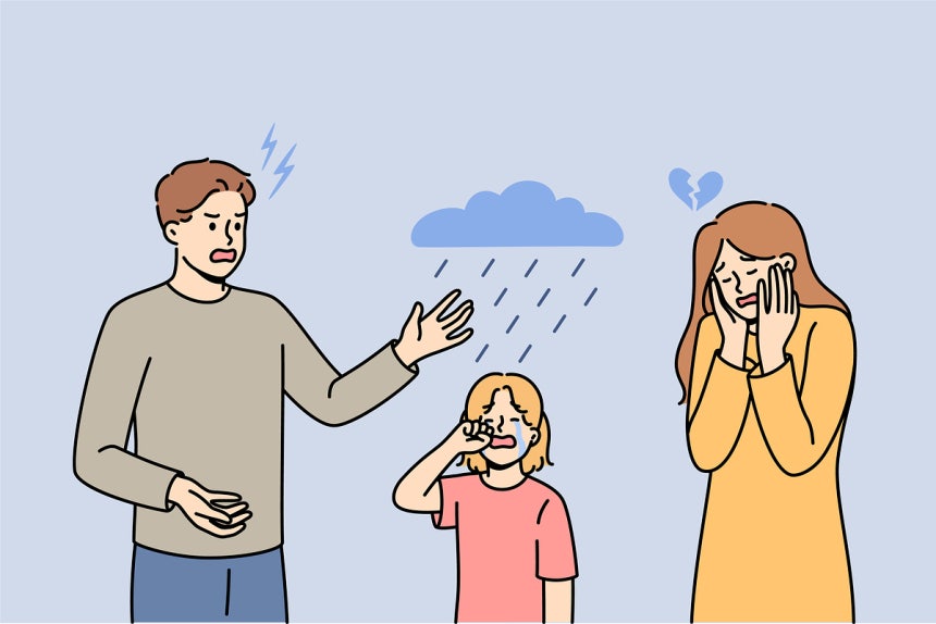 이혼 소송 중에도 아내와 딸에게 폭언과 협박을 일삼으며 한집에 머무는 남편을 집에서 내보낼 방법이 있을까. 기사 이해를 돕기 위한 이미지./사진=클립아트코리아