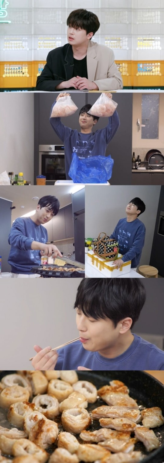 '편스토랑' <b>이찬원</b>, <b>막창집 아들</b>의 고충 "칼에 다친 손가락이…"