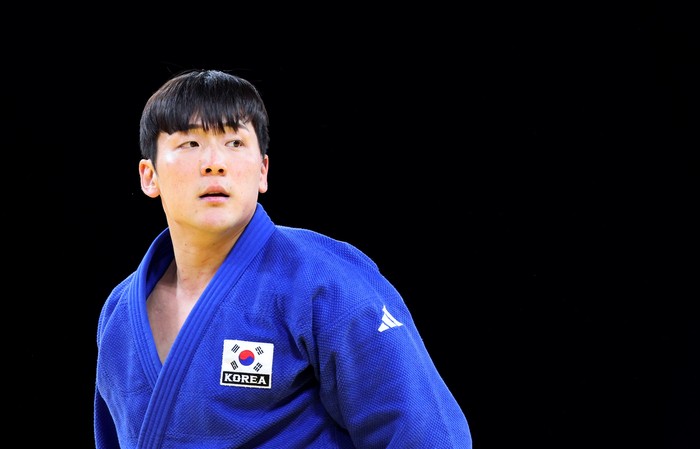<b>유도</b> 한주엽, 경기 종료 2초 앞두고 짜릿한 업어치기…<b>8강</b> 진출