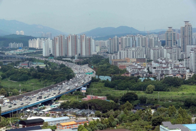 경기도 구리시 토평동 일대 아파트 전경.  매경DB