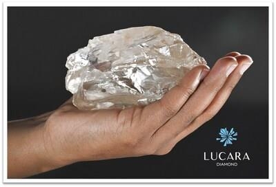 Diamond ore excavated in Botswana. [Photo = Captured from Lucara Diamond homepage]