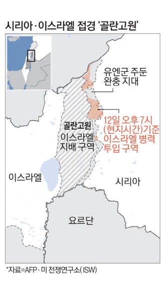 <b>시리아</b> 혼란 틈타 … <b>이스라엘</b> 영토 확장