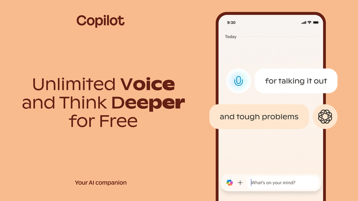 Microsoft（Microsoft）已開始在AI Assistant Service Copilot上提供無限的免費“語音模式”和“Kdipper”功能[source = MS博客]