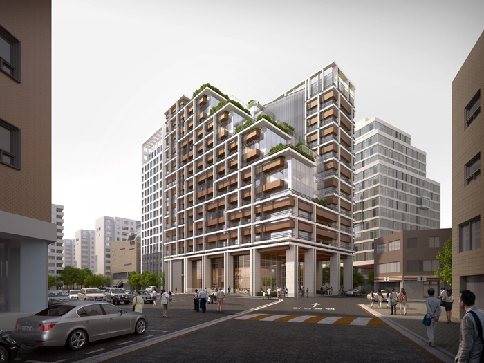 SK디앤디와 워버그핀커스가 서울 서초구 방배동에 투자할 예정인 하이엔드 시니어 레지던스의 투시도. [사진 = SK디앤디]