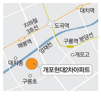 개포 마지막 '노른자위'… 현대2차 재건축 꿈틀