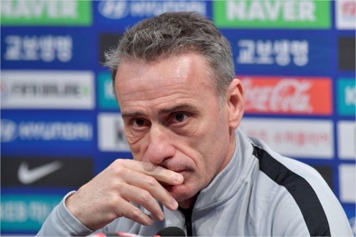 “놀랍다, 미래 응원”…<b>벤투</b> UAE 감독 <b>경질</b>에 <b>정몽규</b> 회장 반응이