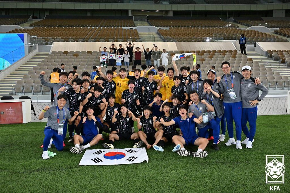 U-17 아시안컵 4강 오른 한국