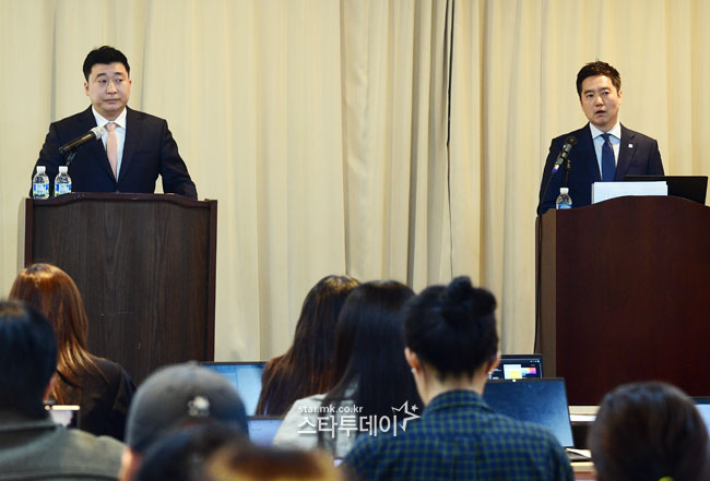  고 김새론 유족 측 부지석 변호사,가세연 김세의 대표.사진ㅣ유용석 기자