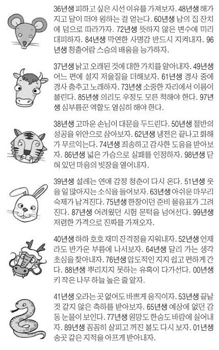 오늘의 운세 2025년 5월 9일 金(음력 4월 12일)