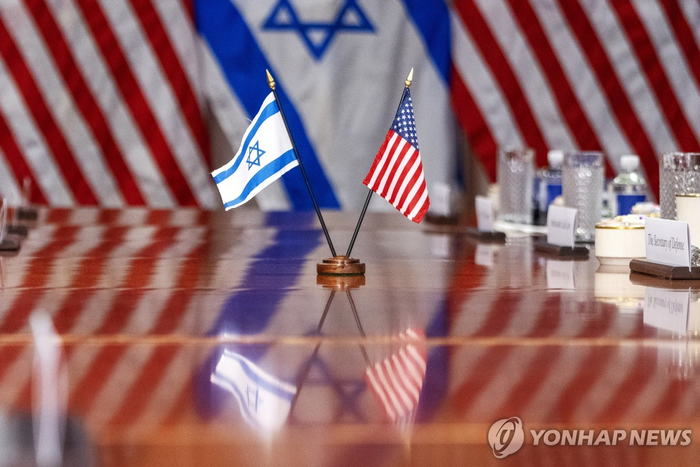  미국과 이스라엘 국기 [AP = 연합뉴스]