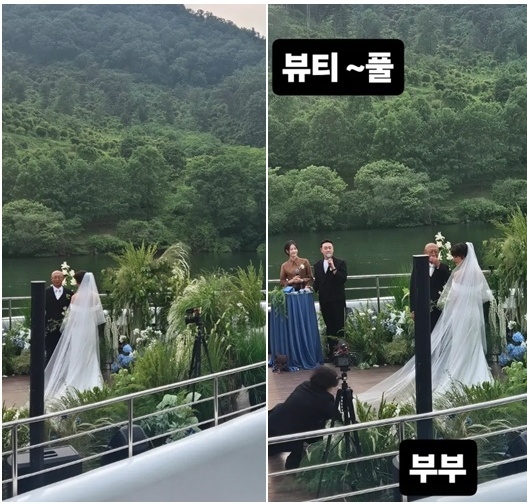 조혜련, <b>최여진</b> <b>결혼식</b> 공개...“뷰티풀 부부”