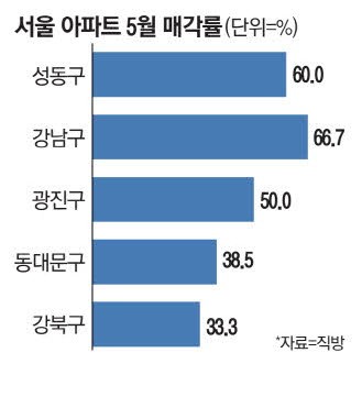 입지 좋은 지역만 낙찰 몰려 서울 아파트 경매 60% 유찰