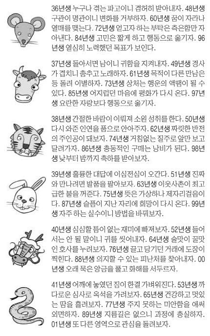 오늘의 운세 2025년 6월 11일 水(음력 5월 16일)