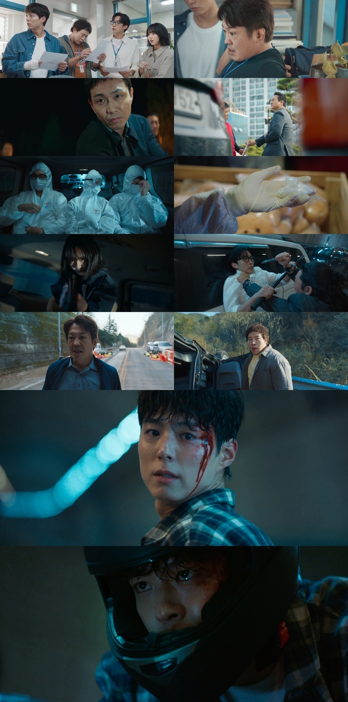‘<b>굿보이</b>’ <b>박보검</b>, <b>오정세</b> 카르텔에 각개 기습…처절한 사투