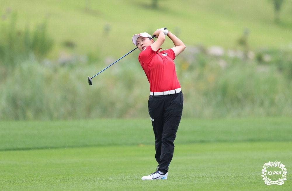 허리 통증에도 … LPGA 간판 김효주 '노보기'