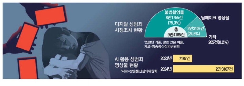 AI의 그림자…디지털 성범죄 영상물 폭증