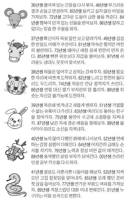 오늘의 운세 2025년 7월 7일 月(음력 6월 13일)