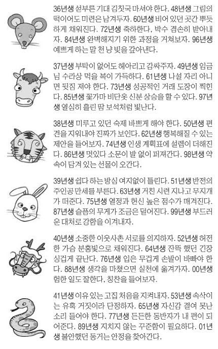 오늘의 운세 2025년 7월 8일 火(음력 6월 14일)