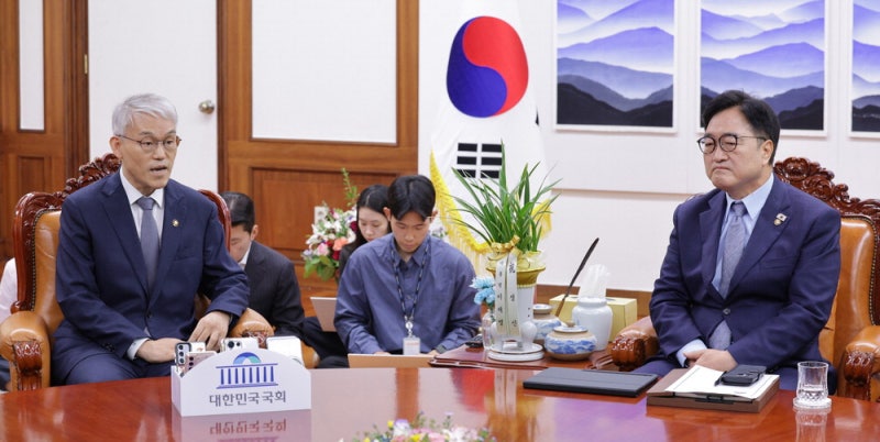 禹의장, 법원행정처장에 "사법불신 결자해지를"