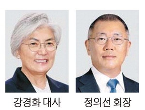 강경화 주미대사 정의선과 깜짝회동, 美관세 대응 논의