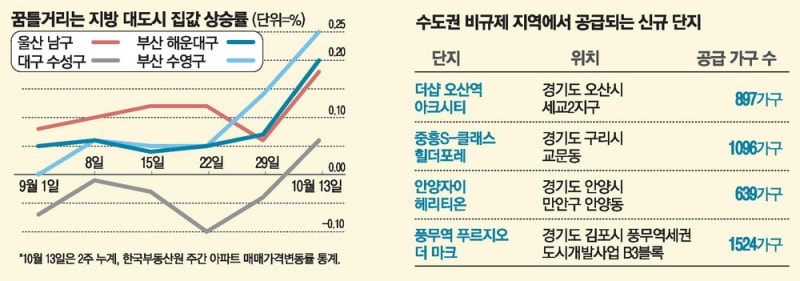 부산 해운대·대구 수성…지방 1급지 '꿈틀'