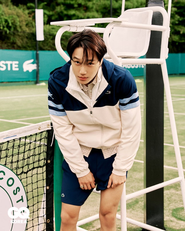 Kai took a sporty pictorial for GQ Korea