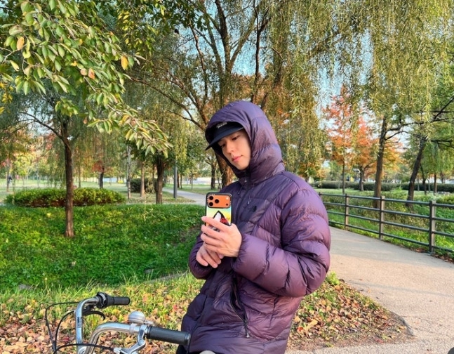 러닝에 자전거까지!관리 열심히 하는 보검님