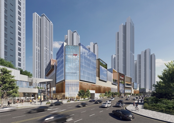 스타필드 빌리지 운정 외부 전경 조감도. 신세계프라퍼티