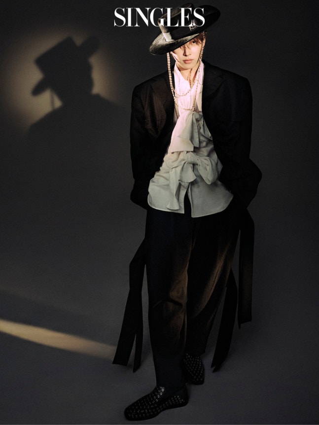 Hongjoong's pictorial photos from the December issue of Singles Japan