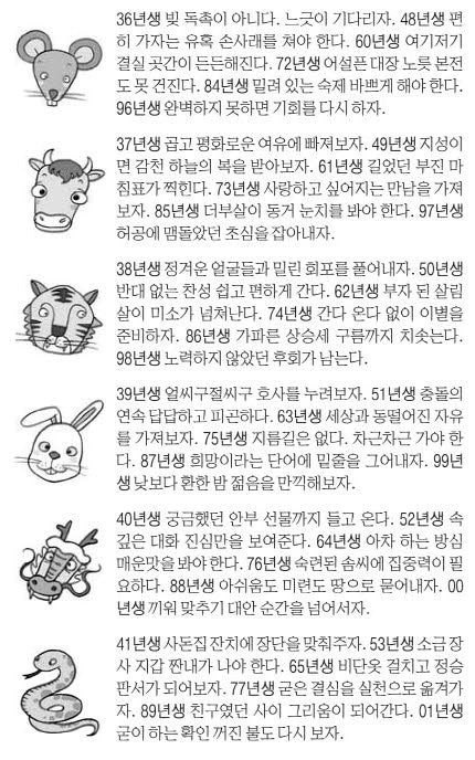 오늘의 운세 2025년 11월 21일 金(음력 10월 2일)