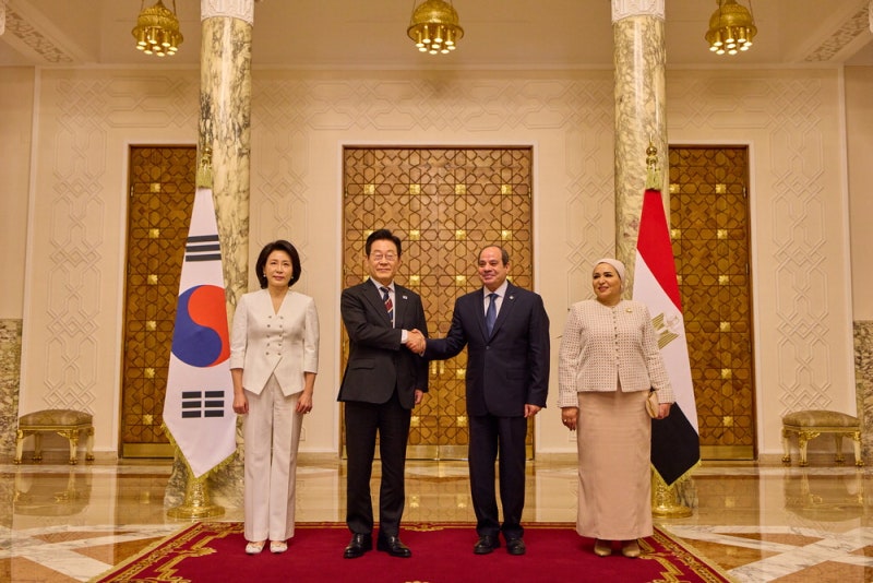 李 "삼성·LG 현지공장…나일강 기적돕겠다"