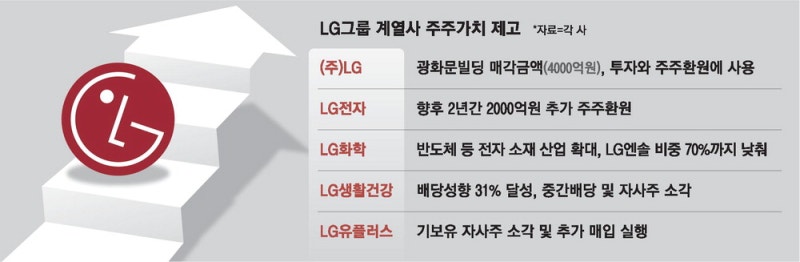 "내년 상반기 자사주 전량소각" LG 밸류업 속도전