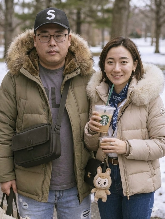 제미나이로 편집한 영포티의 모습.