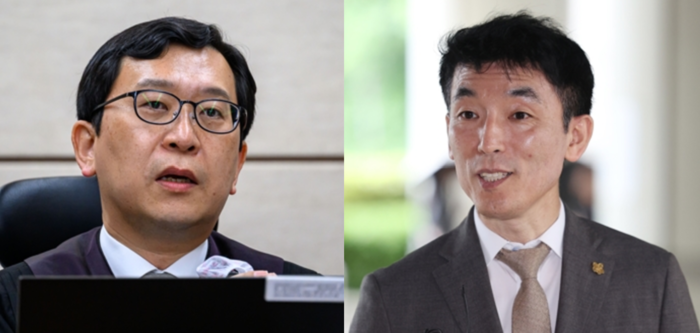 이진관 부징판사, 이하상 변호 [연합뉴스]