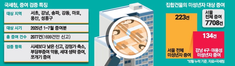 강남4구·마용성 '꼼수 증여' 샅샅이 뒤진다