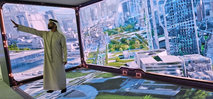 DMCC에 대해 설명하는 아흐메드 빈 슐라엠 회장&lt;한국디지털자산평가인증&gt;