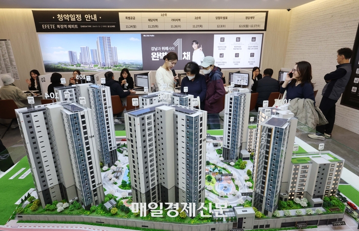 복정역 에피트 견본주택. [한주형기자]