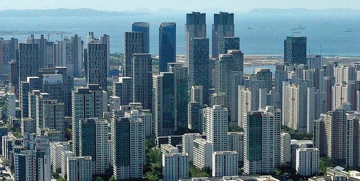  인천 국제 송도신도시 일대 아파트 전경.[연합뉴스]