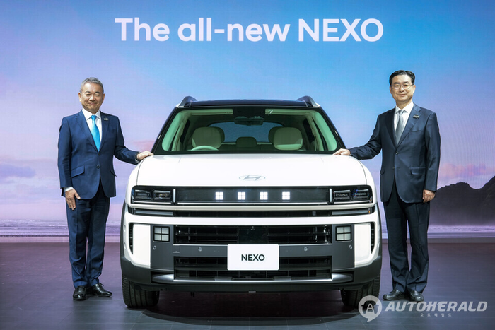  지난 10월 재팬 모빌리티쇼에서 공개된 수소차 올 뉴 넥쏘.[현대차]