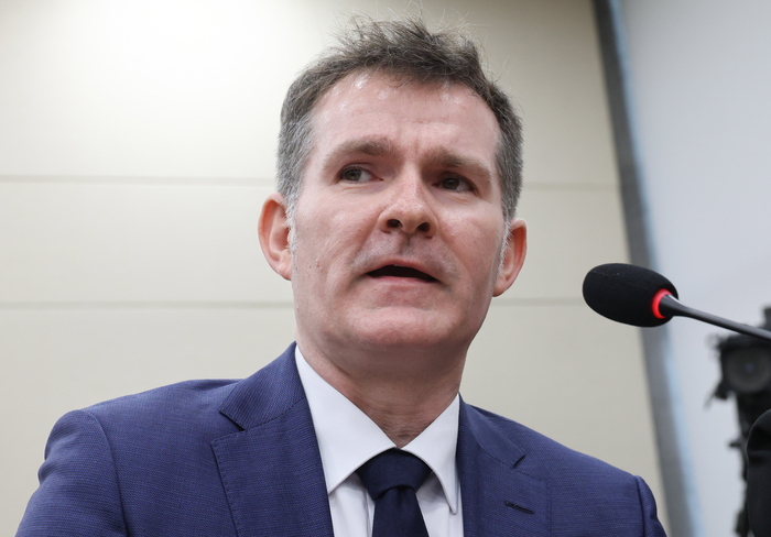  17일 국회 과학기술정보방송통신위원회에서 열린 쿠팡 침해사고 관련 청문회에 출석한 브랫 매티스 쿠팡 CISO [연합뉴스]