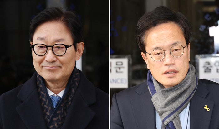 [속보] ‘<b>패스트트랙 충돌</b>’ 박범계·박주민, 벌금 300만원 선고 유예