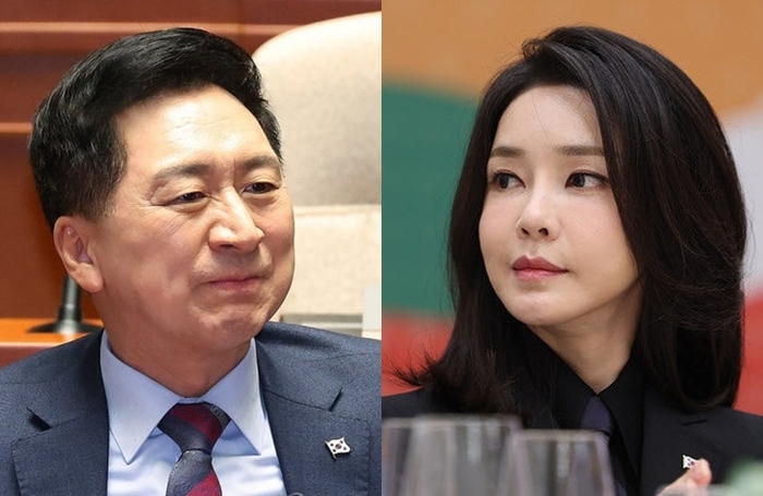  국민의힘 김기현 의원과 김건희 씨 [연합뉴스 편집]
