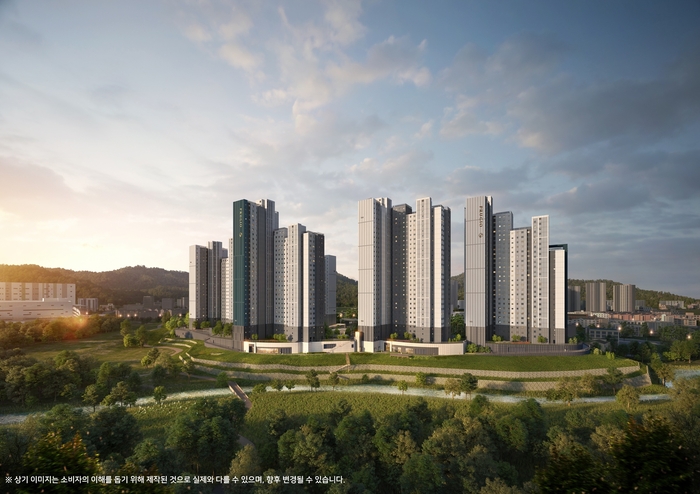 ‘용인 푸르지오 원클러스터파크’투시도.대우건설