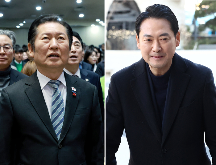  정청래 더불어민주당 대표(왼쪽)와 장동혁 국민의힘 대표 [뉴스1]