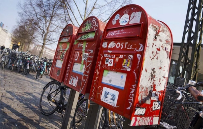  편지 배달 중단에 따라 덴마크 전역에서 철거될 예정인 우체통.[EPA 연합뉴스]