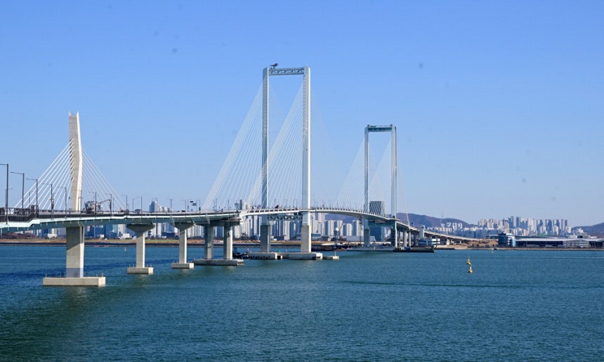 오는 4일 개통식을 하는 제3연륙교. 인천시