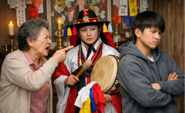  할머니-손자 갈등 유도한 무속인 예상 이미지 [챗GPT 생성 이미지]