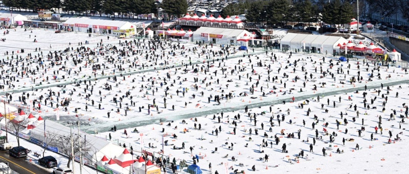 [포토] 한파에도 얼음낚시 삼매경