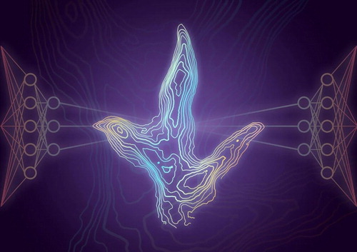 스코틀랜드 스카이섬에서 발견된 쥐라기 시대 공룡 발자국을 사진 측량 모델을 이용해 5㎜ 등고선으로 나타냈다. 영국 에든버러대