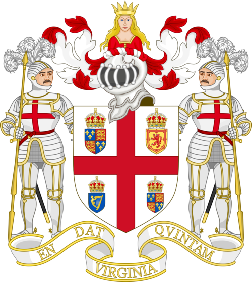 “나라님이 못할 일, 상인들은 할 수 있지.” 버지니아 주식회사의 문장.